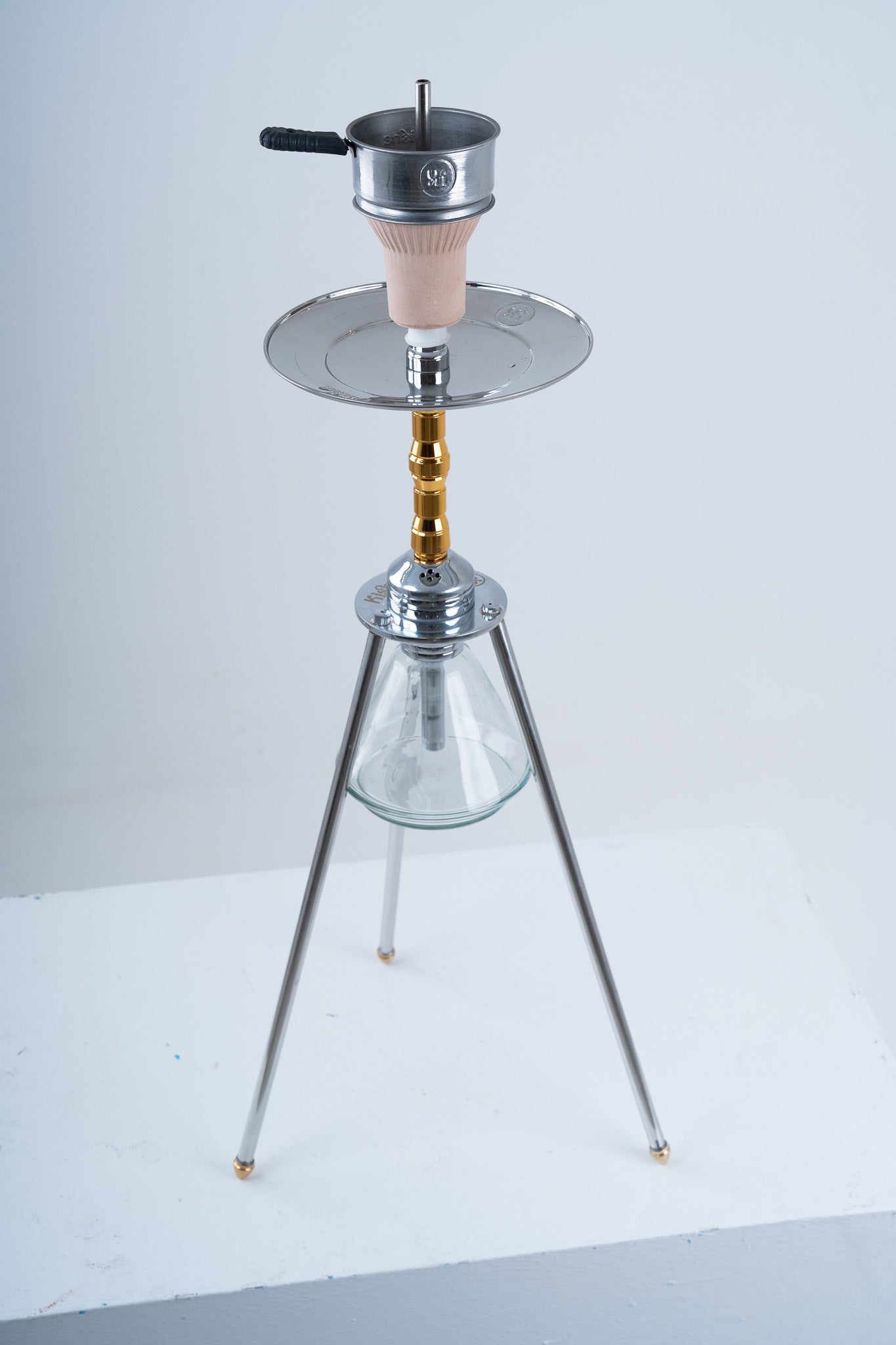 Nagham Silver Stem / Transparent Base